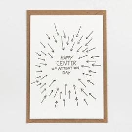Postkaart Happy center of attention day / Studio Flash